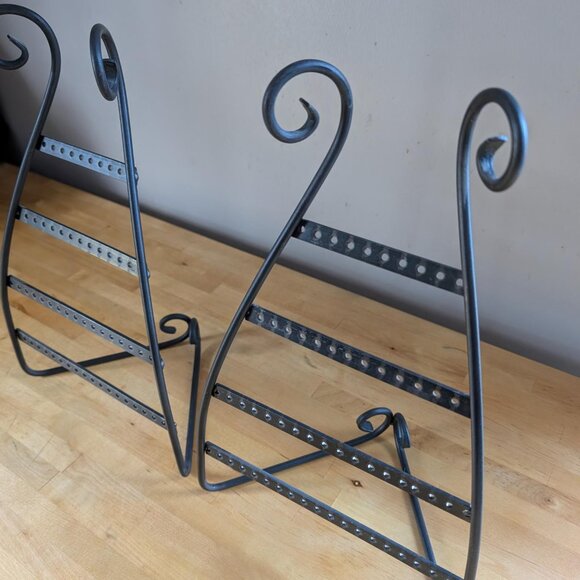 2 Earring Displays Wrought Iron - Like New - Rio Grande US Made - Jewelry Stands - Picture 4 of 11
